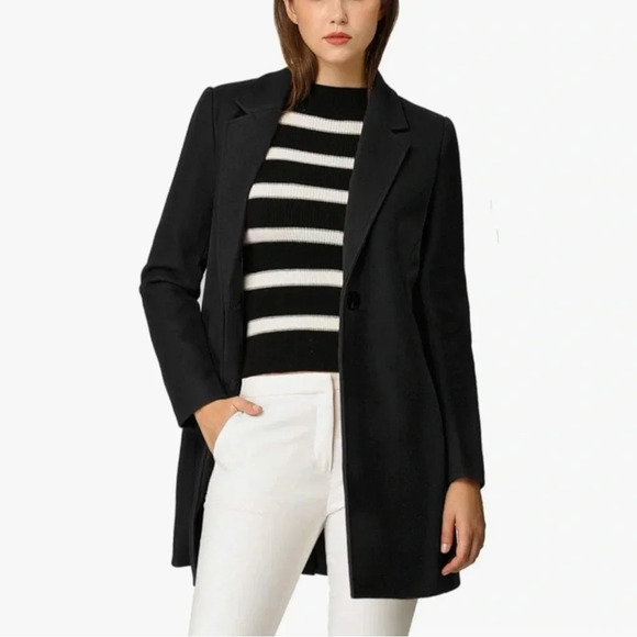 NWT Women’s Wool Coat Women's Mid-length Winter Overcoat - Picture 3 of 5